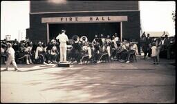 (008-023) Marching Band Performing in front of Fire Hall (2 of 2)