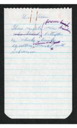 (Box 68-14) Hornstein's Boy Old Notes and Changes, 1961