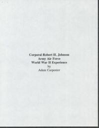 Robert Johnson Essay by Adam Carpenter, 1994