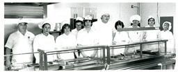 Kitchen Staff Posing behind Counter (Part of the NMU Historic Photographs Collection)