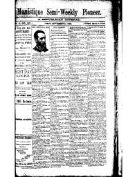 Manistique Semi-Weekly Pioneer, 1892-09-09