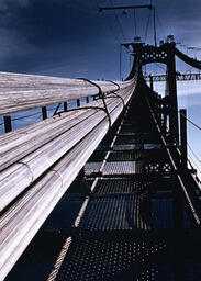 Cable spinning operation for Mackinac Bridge (6 of 12)