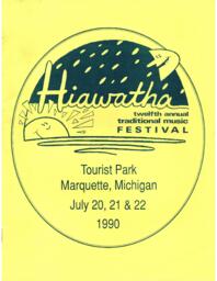 Hiawatha Music Festival Program, 1990