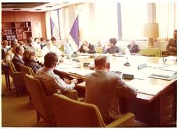 Meeting of Dr. Sell, L. Van Tassel, and Others (Part of the NMU Historic Photographs Collection)