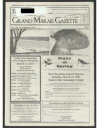 Grand Marais Gazette, 2007-03-15