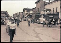 (050-006) Veterans March in the Ontonagon Labor Day Parade (2 of 3)