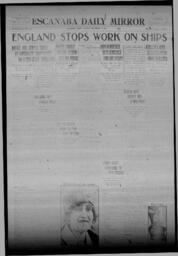 Escanaba Daily Mirror, 1921-11-18