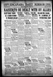 Escanaba Daily Mirror, 1918-11-07