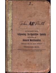 Ishpeming Co-Operative Society Account Book