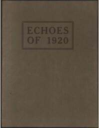 1920 Echoes of 1920 yearbook (Northern Normal News Yearbook Issue)