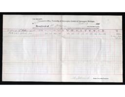 G. Glaser Tax Receipt, 1921-02-19